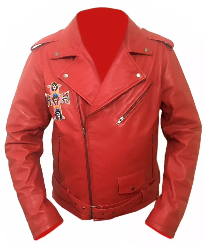 Guns N Roses Red Leather Jacket Sale