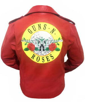 Guns N Roses Red Leather Jacket