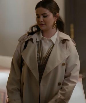 Selena Gomez Off-White Coat