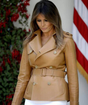 Melania Trump Peacoat