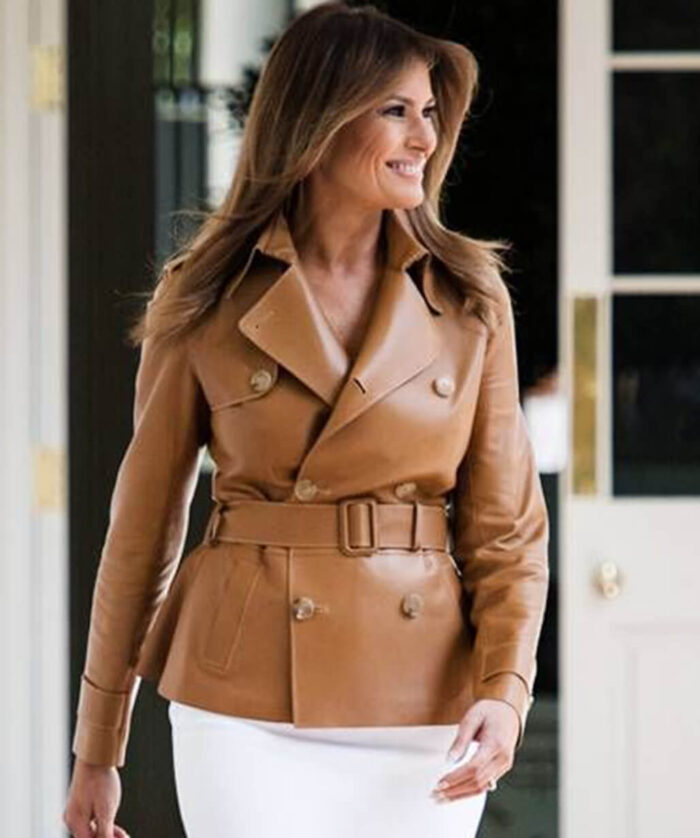 Melania Trump Peacoat