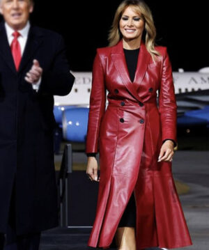 Melania Trump Leather Coat