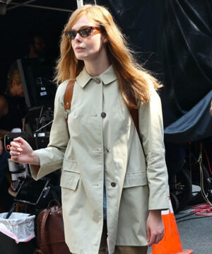 Elle Fanning Cotton Jacket