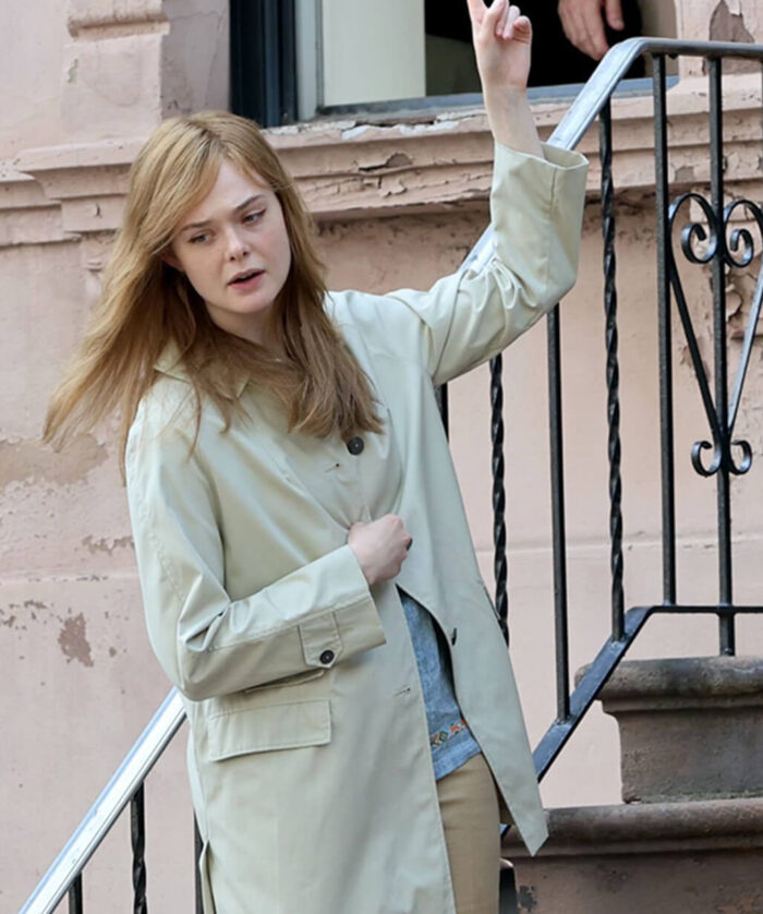 Elle Fanning Cotton Jacket