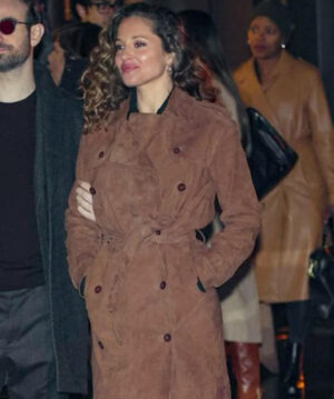 Margarita Levieva Suede Coat