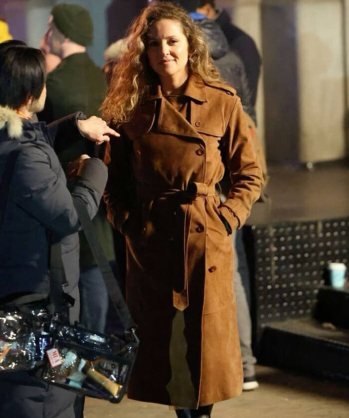 Margarita Levieva Suede Coat