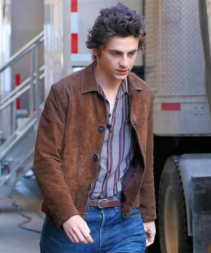 Timothée Chalamet Suede Jacket